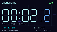 Schermata 02 / CRONOMETRO